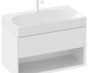 Umyvadlo Lite 45 / 60 / 80, s otvorem pro baterii, bez přepadu - Umyvadlo Lite 80, s otvorem pro baterii, bez přepadu XJX01280005