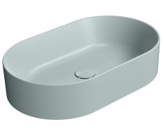 Gsi Kube X Keramické Umyvadlo Na Desku, 60x37cm, Oválné, Ghiaccio Mat