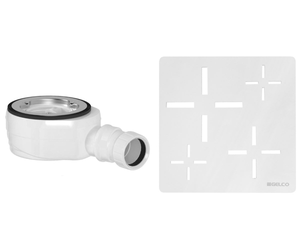 Gelco Vaničkový Sifon, Průměr Otvoru 90 Mm, Dn40, Krytka Bílá