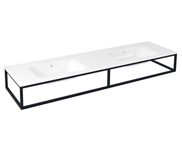 Sapho Ska Konzole Pod Umyvadlo/desku 180x22x51cm, černá Mat
