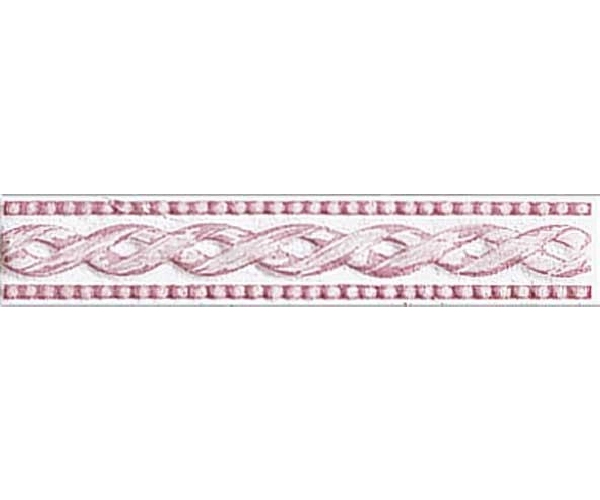 Retro obklad Brennero Ricordi Fiocco Rosa list. basso 3,5x20