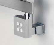 Sapho Ktx Topná Tyč S Termostatem, S Krytem Pro Kabel, 300 W, Chrom