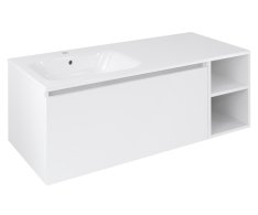 Sapho Lorea Skříňka 120x46x51,5cm (90+30pcm), Levá, Bílá Mat