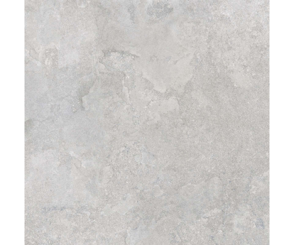Dlažba jako travertin Flaviker Double Plain Grey 80x80 Nat. Rett. - šedá