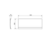 Polysan Visla Nika Panel, 80x36cm
