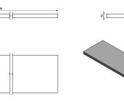 Sapho Avice Deska Pod Umyvadlo 180x50cm, Tl.5cm, Dub Rover