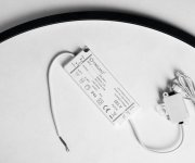Sapho Moon Led Svítidlo 8,8w, 230v, 573x12x22mm, R400mm, černá Mat
