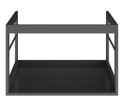 Gsi Pura Konstrukce Pod Umyvadlo 62x46cm, černá Mat