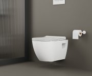 Bruckner Luna Závěsná Wc Mísa, Vortex Rimless, 35,5x49cm, Bílá