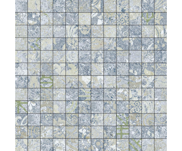 Retro mozaika Aparici Bohemian Blue Mosaico 30x30 Matt. Rett. (2,5x2,5)