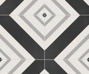 Retro dlažba Elios Deco Anthology Geo B B&W 20x20