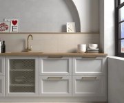 Dlažba Equipe Porto Cross Taupe 12x12 - bílá