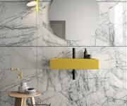Dlažba jako mramor ABK Sensi Signoria Lilac Grey 120x120 Lux. Rett. - šedá