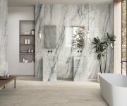 Dlažba jako mramor APE Michelangelo Pol. Rett. 60X120 - bílá