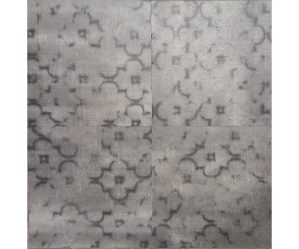 Dlažba jako beton Gigacer Krea Patchwork A Silver MIX 60x60 4,8mm Rett. - šedá (skladem)