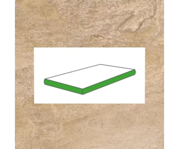 2cm dlažba jako kámen Castelvetro Quartz Stones Gold Gradone Torato Ang. SX 30x60 - béžová
