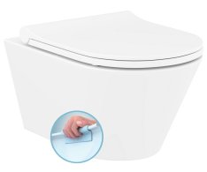Sapho Avva Závěsná Wc Mísa, Rimless, 35,5x53cm, Bílá