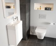 Umyvadlová stojánková baterie Flat bez výpustě - FL 014.00CR Umyvadlová stojánková baterie 151 mm bez výpusti, chrom X070118
