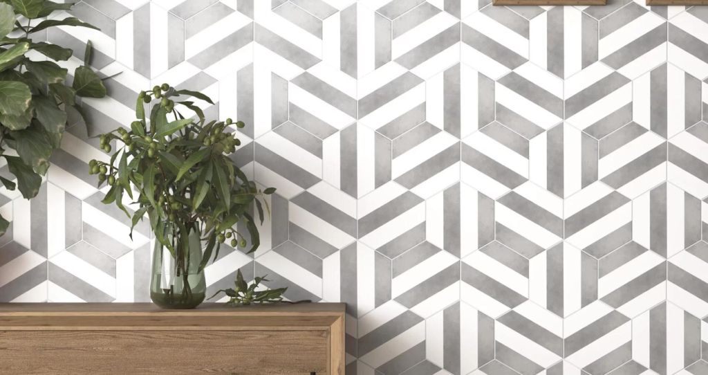 Realizace Bestile Meraki Stripe Gris - nápadité obložení kuchyně