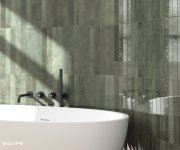 Obklad jako kámen Equipe Verticale Oakmoss 5x40 - zelená