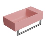Gsi Kube X Keramické Umývátko 50x25cm, Broušená Spodní Hrana, Bez Otvoru, Pravé/levé, Blush Mat