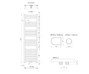 Aqualine Alya Otopné Těleso Rovné 600x1600mm, Středové Připojení, Chrom