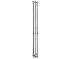 Sapho Pilon Otopné Těleso 196x1800mm, Se Třemi Háčky Pro Ručník, Chrom