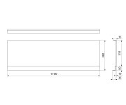 Polysan Deep Plain Nika Panel 110x36cm