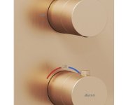 Termostatická podomítková baterie Espirit ES 063.00, s přepínačem, pro R-box - ES 063.60RGB.O2.RB07C Termostatická podomítková baterie 2-cestná bez tělesa, růžové zlato kartáčované X070360