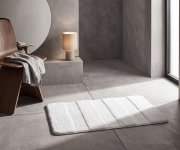 Ridder Serenity Předložka 60x90cm S Protiskluzem, Polyester, Bílá