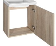 Aqualine Zoja/keramia Fresh Umyvadlová Skříňka 44x50x25,3cm, Dub Platin