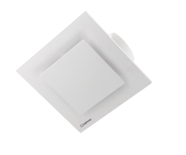 Sapho Tecto Stropní Ventilátor Axiální, 20w, Potrubí 100mm, Bílá