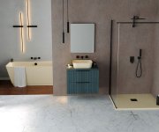 Polysan Flexia Vanička Z Litého Mramoru S Možností úpravy Rozměru, 150x80cm, Béžová Mat