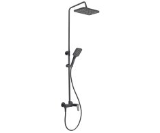 Aqualine Flery Sprchový/vanový Sloup S Pákovou Baterií, Otočné Ramínko, Gun Metal