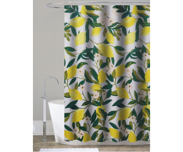 Gedy Lemon Sprchový Závěs 180x200cm, Polyester