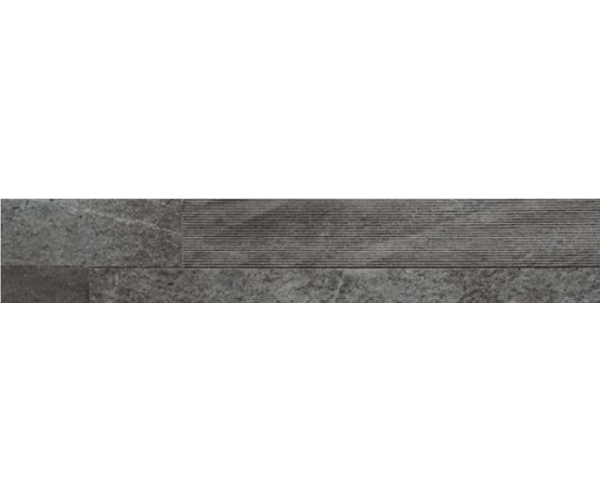 Dlažba jako kámen Coem Brit Stone Deco Dark 15x90 Nat. Rett. - antracitová