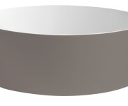 Sapho Thin Umyvadlo Na Desku, Rockstone, ø 38 Cm, Bílá Mat/agila