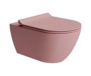 Gsi Pura Závěsná Wc Mísa, Swirlflush, 36x55cm, Blush Dual-mat