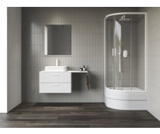 Sprchový kout snížený Blix II NBLCP4 Sabina - NBLCP4 Sabina 90x90, bílá matná+transparent