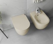 Isvea Infinity Závěsná Wc Mísa, Rimless, 36,5x53cm, Ivory