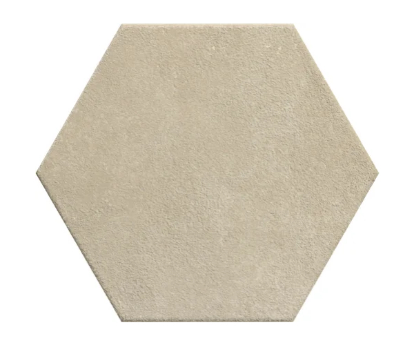 Retro dlažba Marca Corona Terracreta Argilla Esagono 21,6x25 - béžová
