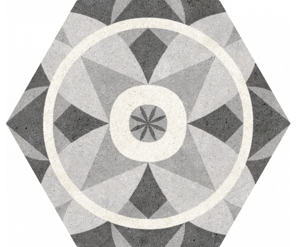 Retro dlažba Codicer Vintage Hex Mix 22x25