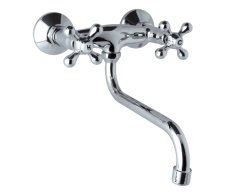 Mereo Dřezová Nástěnná Baterie, Retro Viktorie, 150 Mm, S Ramínkem Trubkovým O 18 M