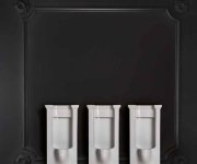 Kerasan Waldorf Urinál Na Postavení Se Zakrytým Přívodem Vody 44x124,5 Cm, Včetně Sifonu, Bílá