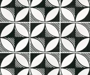 Vzorovaná dlažba Equipe Caprice Deco Compass B&W 20x20