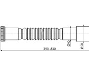 Flexi Připojení 6/4"x40/50 - Kov ALC-A780