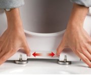 Aqualine Dona Wc Sedátko, Soft Close, Easy Take, Bílá