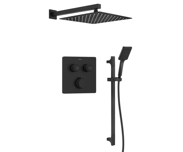 Sapho Smart Select Podomítkový Sprchový Set S Termostatickou Baterií, 2 Výstupy, Posu