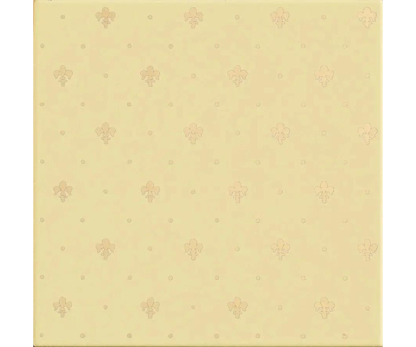 Retro obklad Petracers Grand Elegance Gold Giglio oro su crema 20x20 - béžová