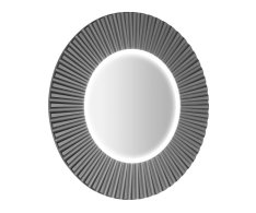 Sapho Pride Strip Kulaté Zrcadlo S Led Osvětlením V Rámu ø 75cm, Stříbrná